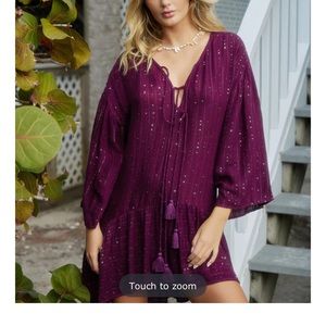 Brand New PQ Swim Sangria Angelica Sequined
Tunic